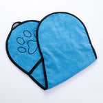 Soft chenille dog drying towel for after bath time